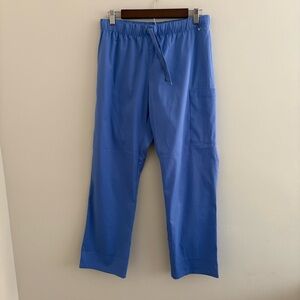 Maevn Women’s Medical Scrub Pants Medium Petite Blue Healthcare New